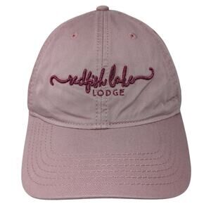 Redfish Lake Lodge Slideback Baseball Cap Pink One Size Adjustable Legacy